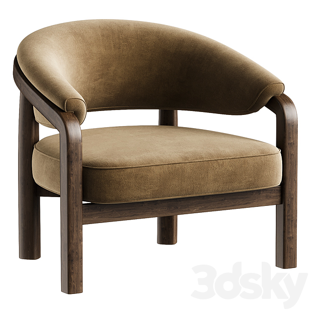 Marci Chair – Altro Snow 3ds Max - thumbnail 2