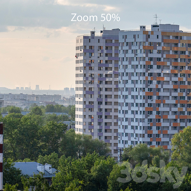 Panorama of the skyscrapers of Kazan 3ds Max - thumbnail 3