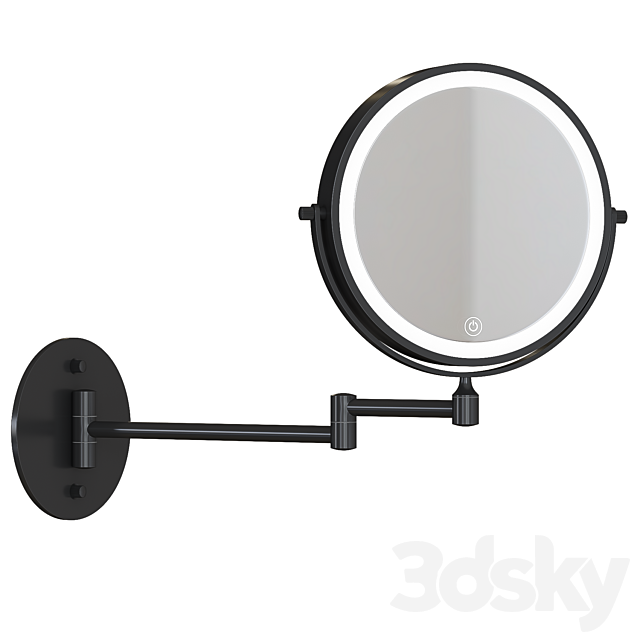 Wall-mounted cosmetic mirror 02 3ds Max - thumbnail 2