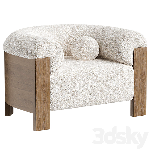 Eldon Armchair 3ds Max - thumbnail 3
