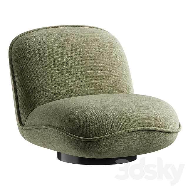 Richmond Fauteuil Ophelia Medium Lovely Creme 3ds Max - thumbnail 3
