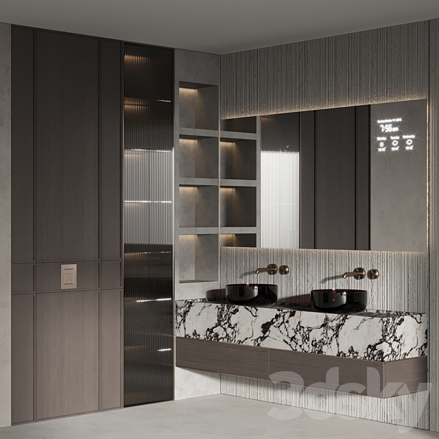 Bathroom furniture #35 3ds Max - thumbnail 2