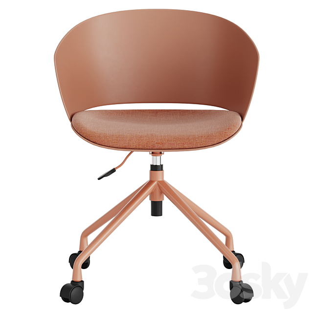 Office chair Ashley 3ds Max - thumbnail 3